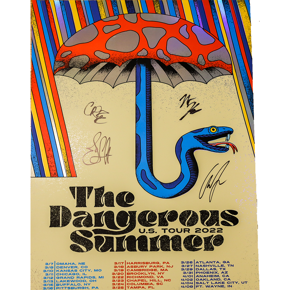 2022 US Tour Poster Foil – The Dangerous Summer